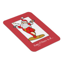 Ímã Feliz exercício de Malhação Natal com Papais noeis