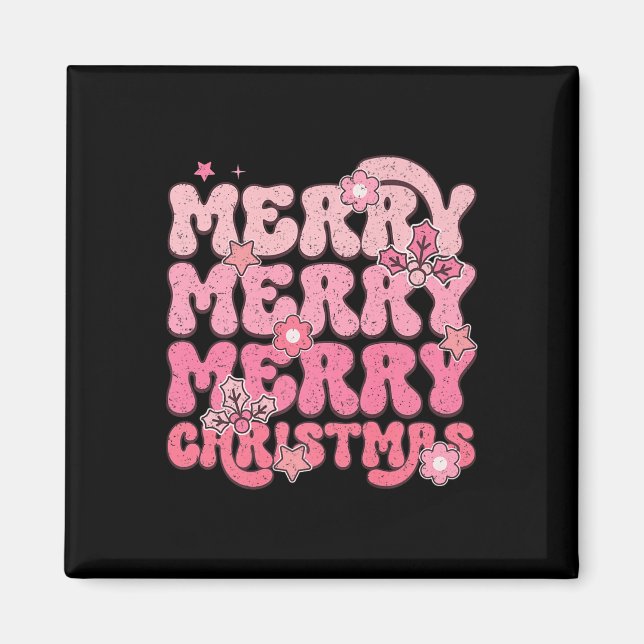 Imã Feliz Feliz Feliz Festividade de Natal (Frente)