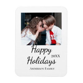 Ímã Feliz feriado crianças foto da família presentes m