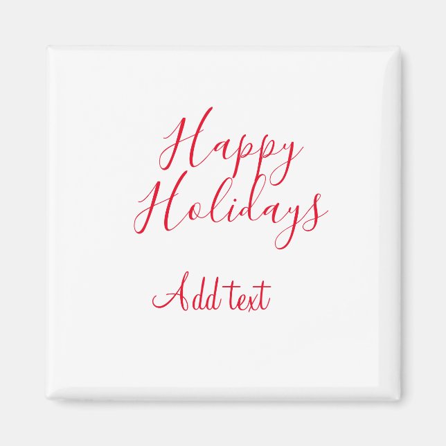 Imã Feliz feriado natalino simples mi (Frente)