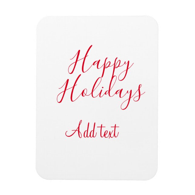 Ímã Feliz feriado natalino simples mi (Vertical)