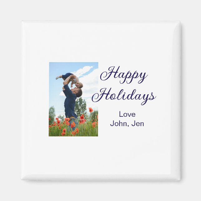 Imã Feliz feriado pai filho presentes de Natal (Frente)