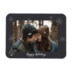 Ímã Feliz Feriados Foto Design de Quadros de Calços F