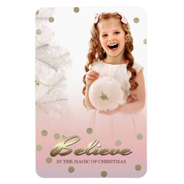 Ímã Feliz Férias. Imagens de Fotos para Presentes de N (Vertical)