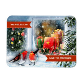 Ímã Feliz Férias. Presente de Natal Personalizado da C