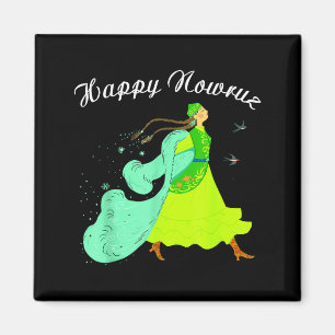 Imã Feliz Festa de Ano Novo Persa Nowruz Dança Garota