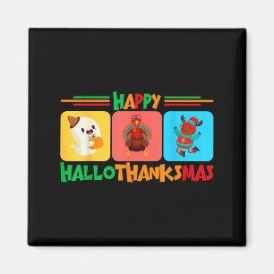 Imã Feliz Hallothanksmas Natal E Dia De Ação De Graças