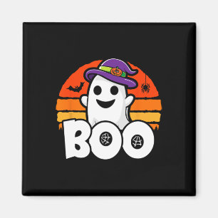 Imã Feliz Halloween - Bruxa Fantasma Bonita - Boo - En
