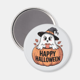 Imã Feliz Halloween Caffeine Ghost