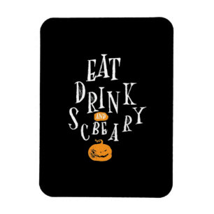 Ímã Feliz Halloween Coma Beba E Seja Assustador Fashio