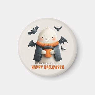 Imã Feliz Halloween - Cute Ghost Design