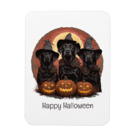 Ímã Feliz Halloween Labrador Cachorros de Rebanho