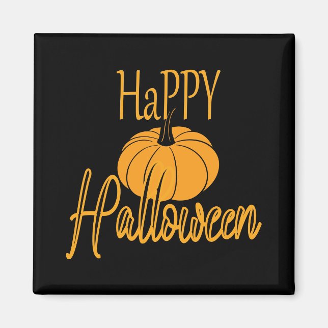 Imã Feliz Halloween Pumpkin (Frente)