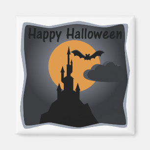 Imã Feliz Halloween Spooky Castle Magnet