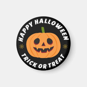 Imã Feliz Halloween Truque ou Travessura Abóbora Preta