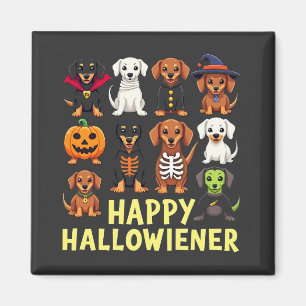 Imã Feliz Hallowiener Spooky Halloween Dog Weiner