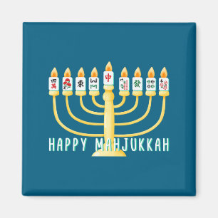 Imã Feliz Hanukkah Mahjong Menorá Mahjukkah Chanukkah