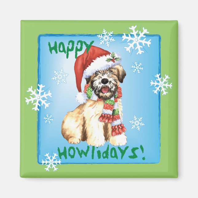 Imã Feliz Howlidays Wheaten (Frente)
