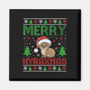 Imã Feliz Hyraxmas Feia Natal Engraçado Paja Xmas