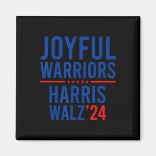 Imã Feliz Joyful Warriors Kamala Harris Waltz 2024