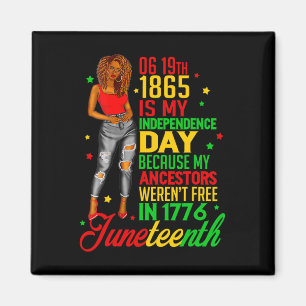 Imã Feliz Juntee É Meu Dia de Independência Negro Livr