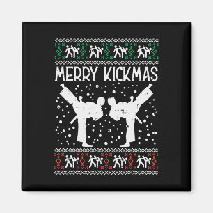 Imã Feliz Kickmas Natal Feio Karate Jiu Jitsu Mart