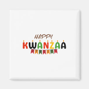 Imã Feliz Kwanzaa - 7 Princípios Das Camisetas Kwanzaa