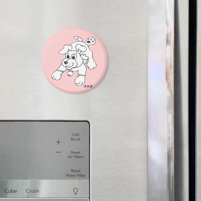 Imã Feliz Lápis de Carvão Desenho Lineart (In Situ (Fridge))