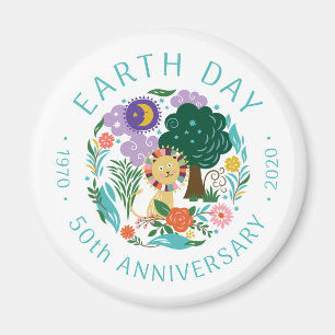 Imã Feliz Leão Feliz Dia da Terra 2020 na Natureza 50