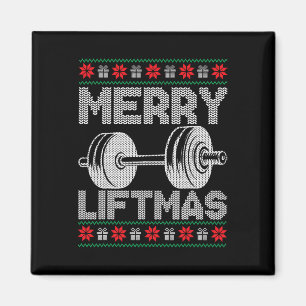 Imã Feliz Liftmas Feio Natal Workout Ajustado Engraçad