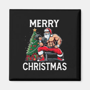 Imã Feliz Liftmas Papais noeis Engraçados Xmas Gym Bod