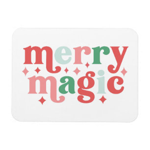 Ímã Feliz Mágica - Tipografia Colorida de Férias