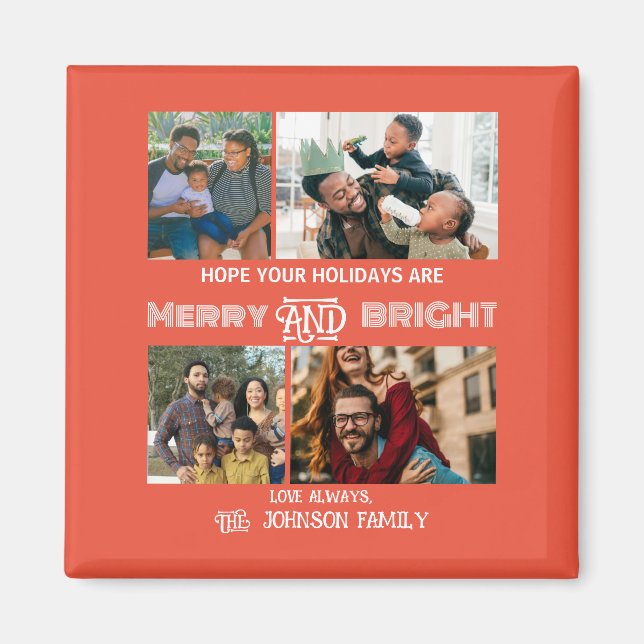 Imã Feliz moderna e foto da família brilhante (Frente)