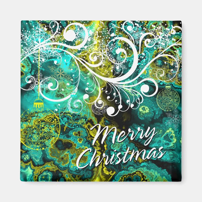 Imã Feliz Natal 8 Magnet (Frente)