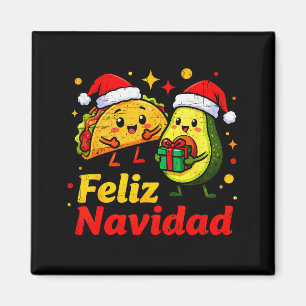 Imã Feliz Natal Abacate Tacos Natal Mexicano Família M