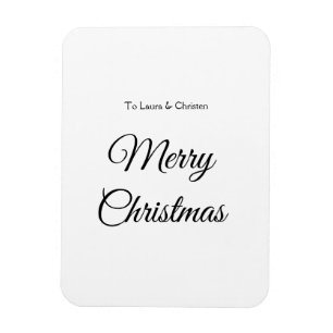 Ímã Feliz Natal adicionar nome texto presente personal