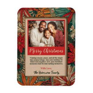 Ímã Feliz Natal Afro-Boho Colorido 