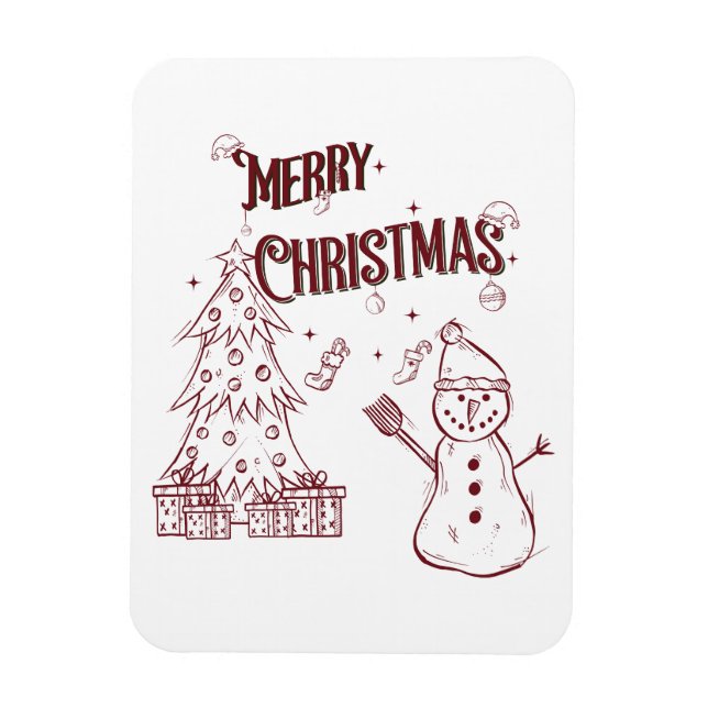 Ímã Feliz Natal Alegre (Vertical)