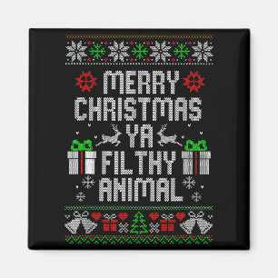 Imã Feliz Natal Animal Imundo Ja Xmas Pijama