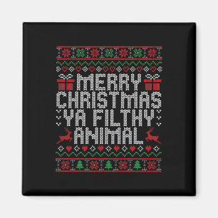 Imã Feliz Natal Animal Sujo Ya Xmas Family Pajam