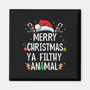 Imã Feliz Natal Animal Sujo Ya Xmas Family Pajam