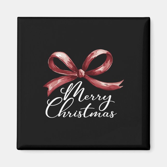 Imã Feliz Natal, Arco Vermelho, Feliz E Brilho (Frente)
