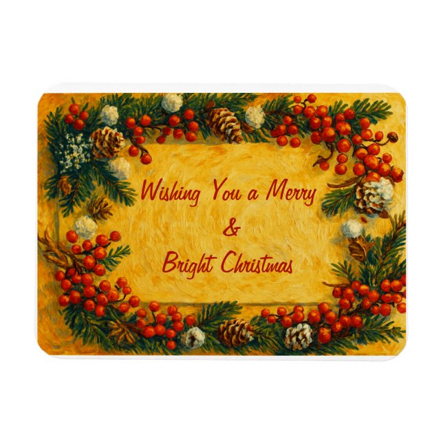 Ímã Feliz Natal Azevinho (Horizontal)