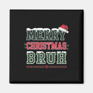 Imã Feliz Natal Bruh Meme Engraçado Dizendo Para O Irm