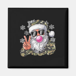 Imã Feliz Natal Camouflage Papais noeis Camo Olá Hunti