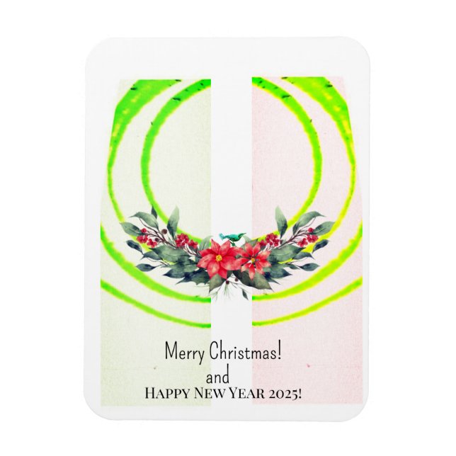 Ímã Feliz Natal! Cartão (Vertical)