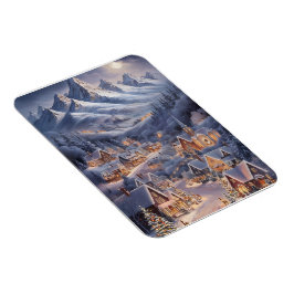 Ímã Feliz Natal Cartão de Boas Festas Winter Wonderlan