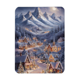 Ímã Feliz Natal Cartão de Boas Festas Winter Wonderlan