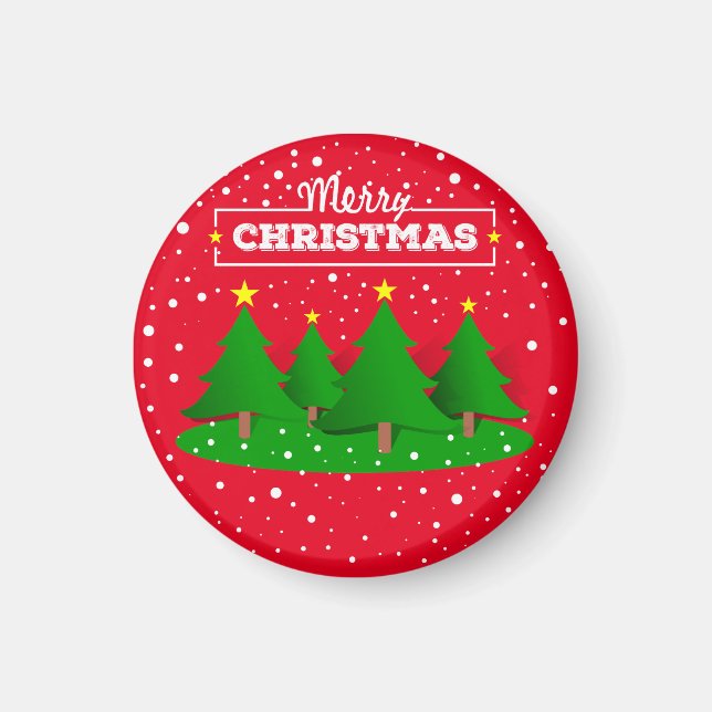Imã feliz natal Celebrações (Frente)