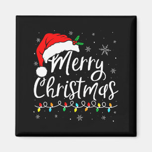 Imã Feliz Natal Chapéu Vermelho do Papai Noel Rena Nat